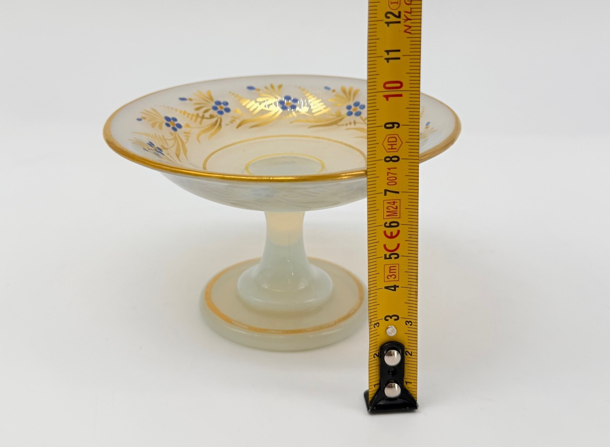 French Opaline Glass Tazza By Jean Baptiste Desvignes Charles X-photo-1