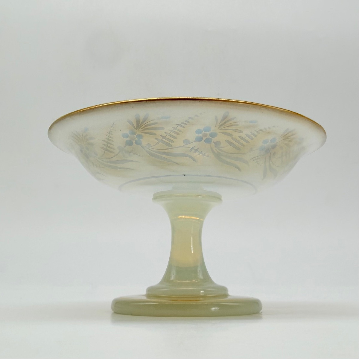 French Opaline Glass Tazza By Jean Baptiste Desvignes Charles X-photo-7