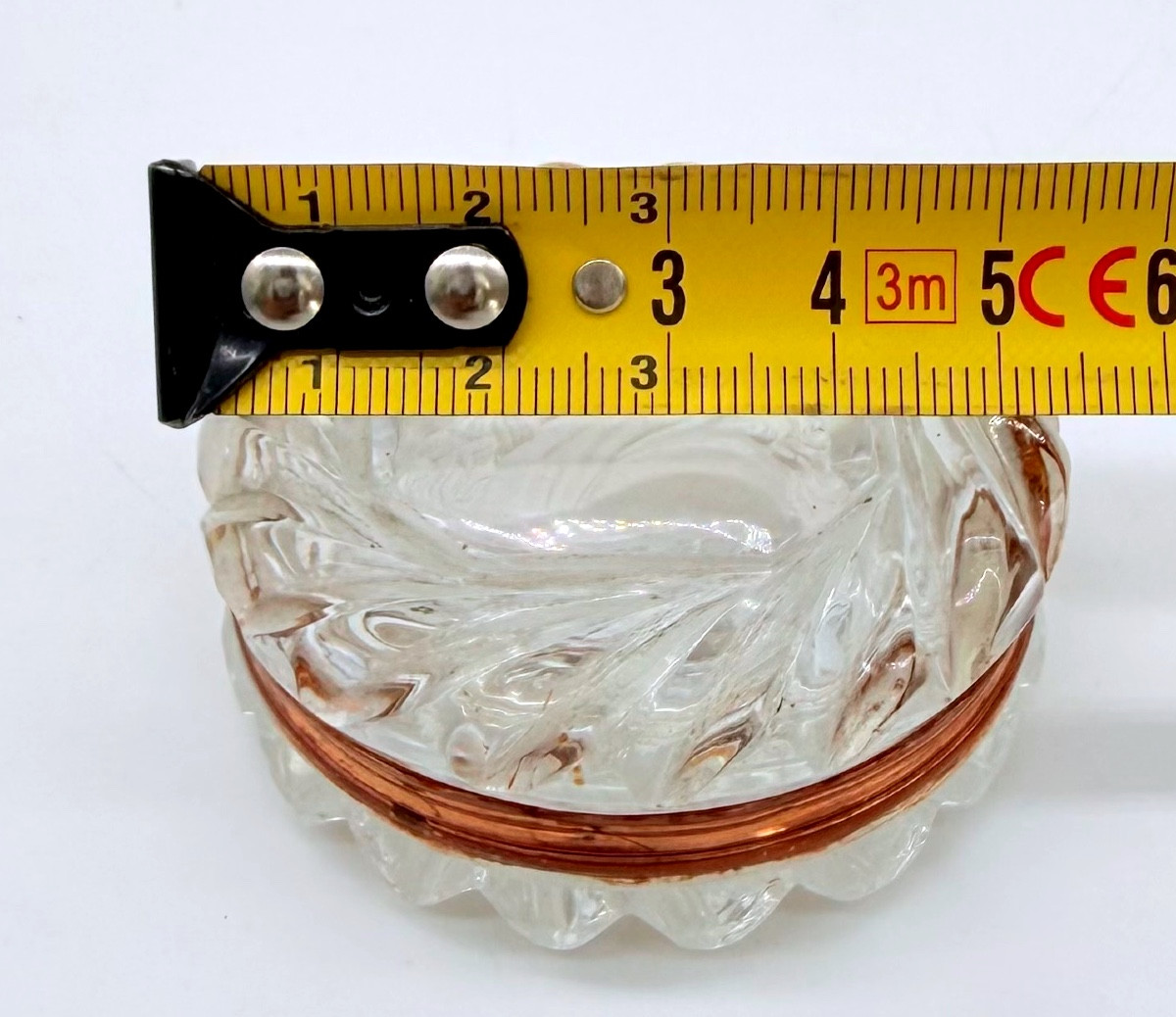 Baccarat Glass  Box Depicting De Beaumarchais, Charles X Period -photo-2