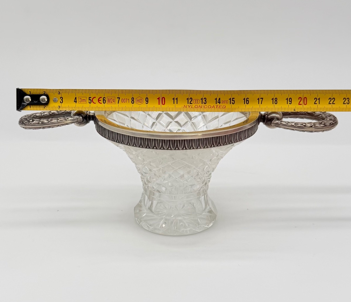 Fabergé Glass And Silver Mounted Vase,fully Marked -photo-3