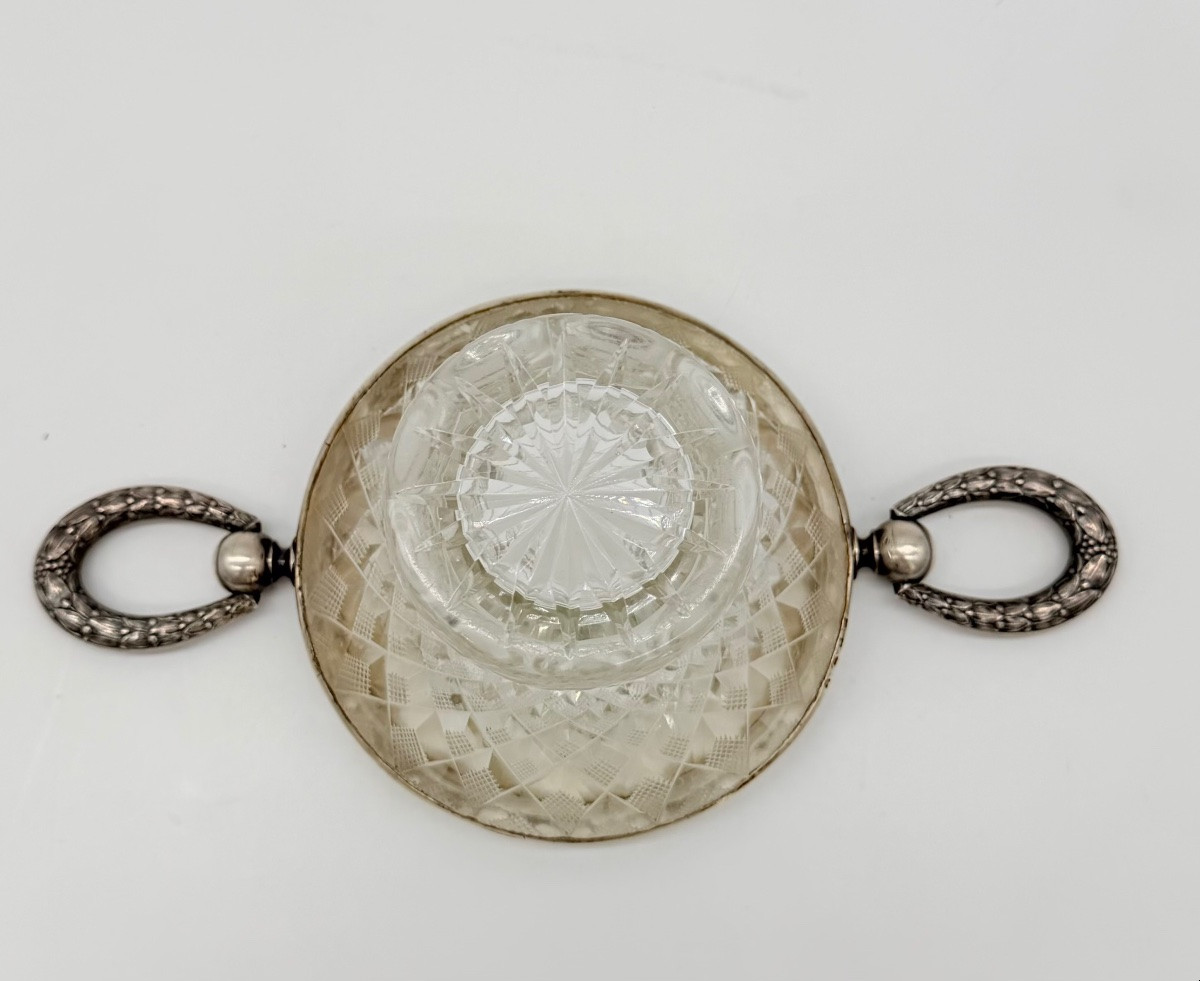 Fabergé Glass And Silver Mounted Vase,fully Marked -photo-7