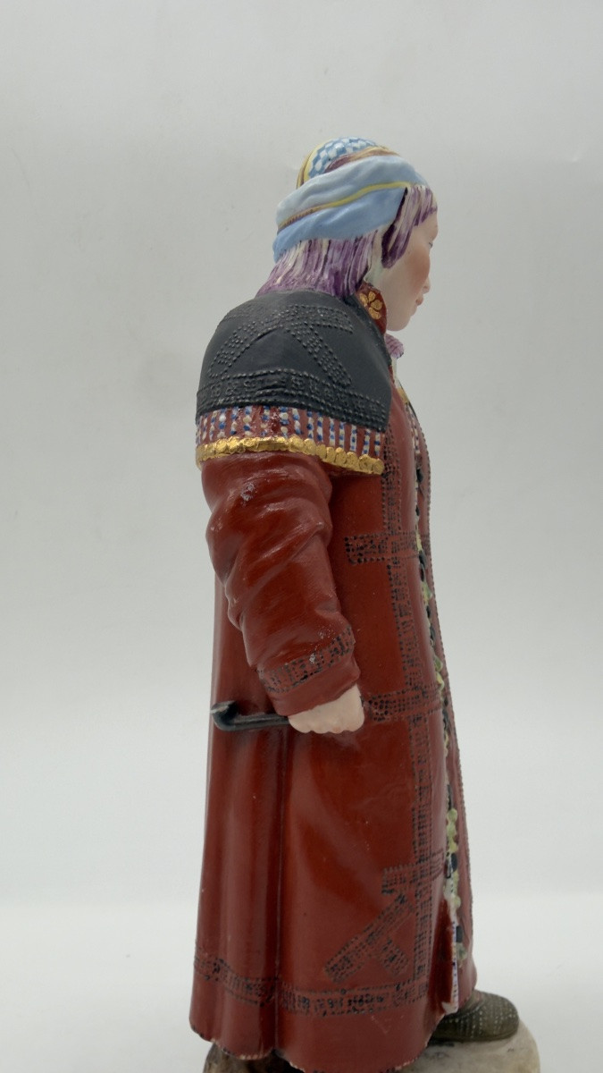 A Rare Russian Porcelain Figurine Depicting A Obdorskaya Ostachka,gardner-photo-3