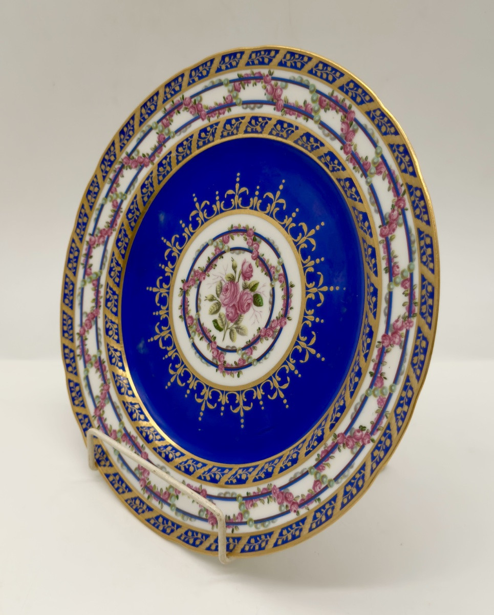 Assiette en porcelaine impériale russe de Nicolas I-photo-2