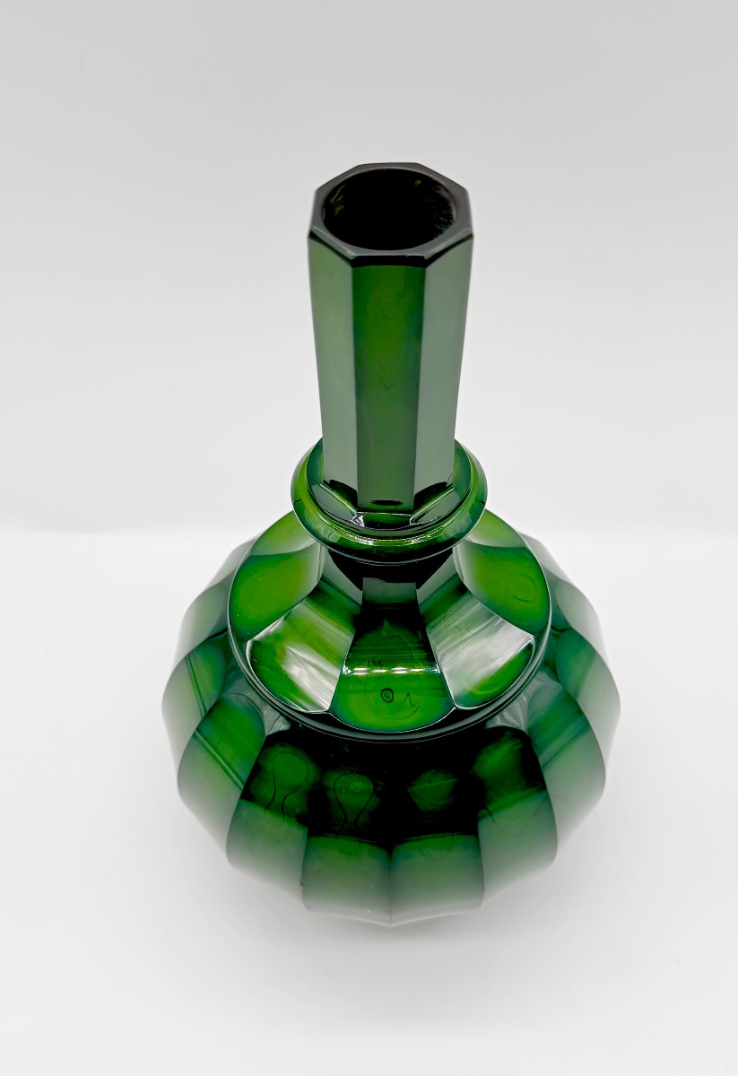 Lithyalin Bohemian Glass Vase By Egermann -photo-1