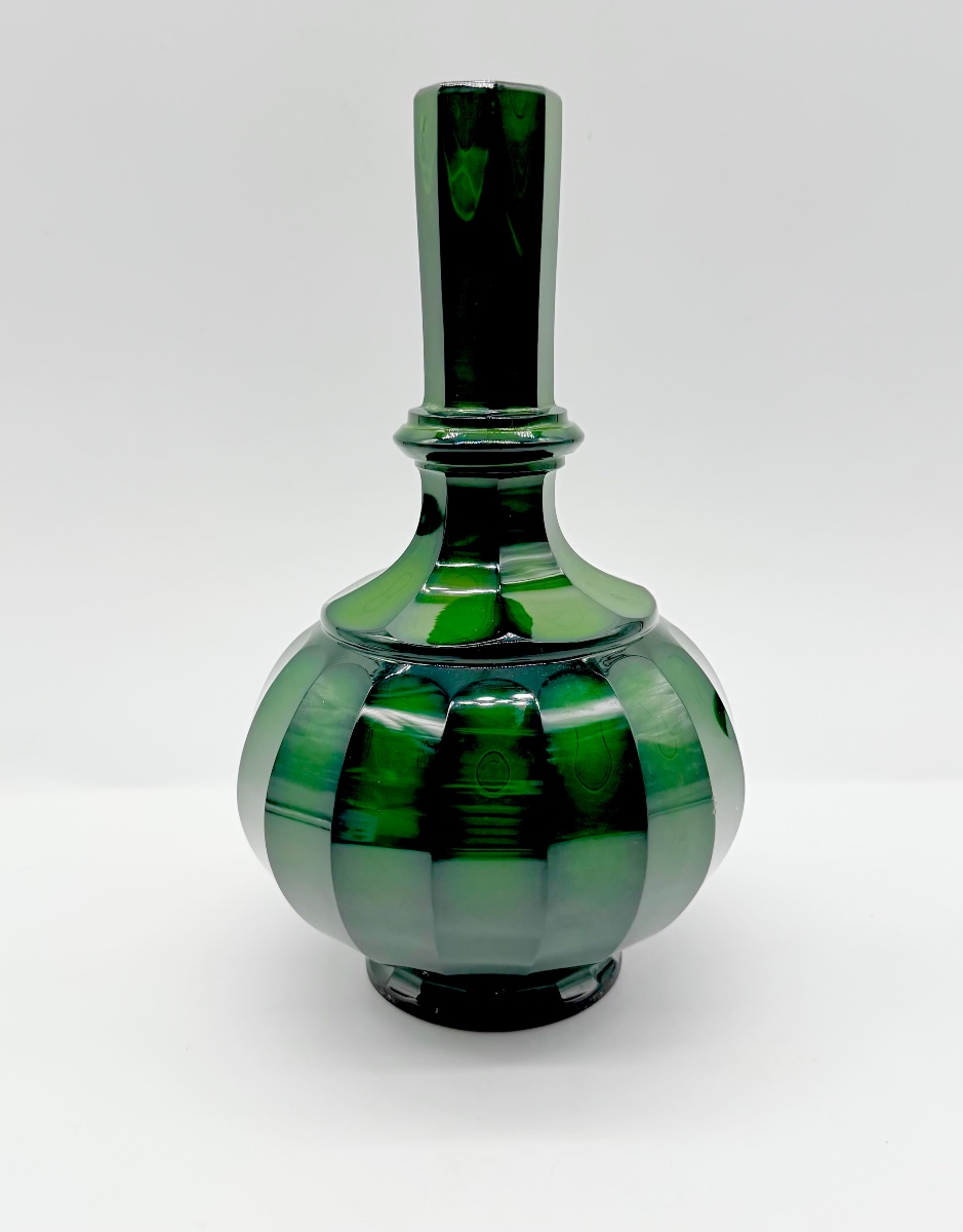 Lithyalin Bohemian Glass Vase By Egermann 