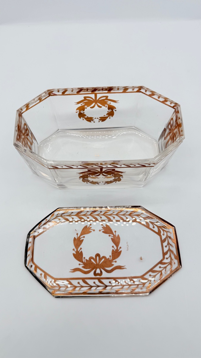 Boîte à bijoux en verre de Baccarat, époque Napoléon III-photo-7