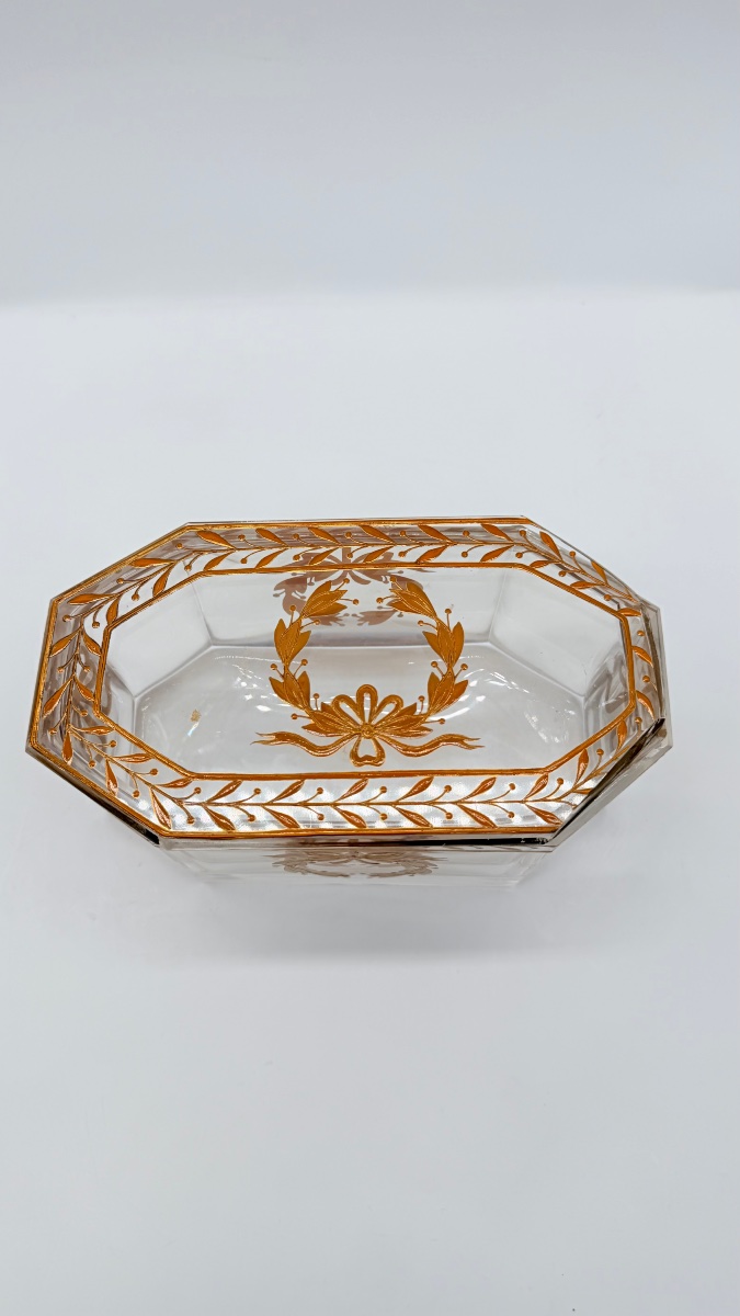 Boîte à bijoux en verre de Baccarat, époque Napoléon III-photo-8