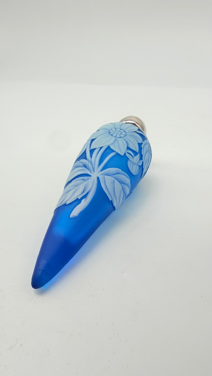 Cameo Glass Perfume Bottle Stourbridge, Thomas Webb-photo-6
