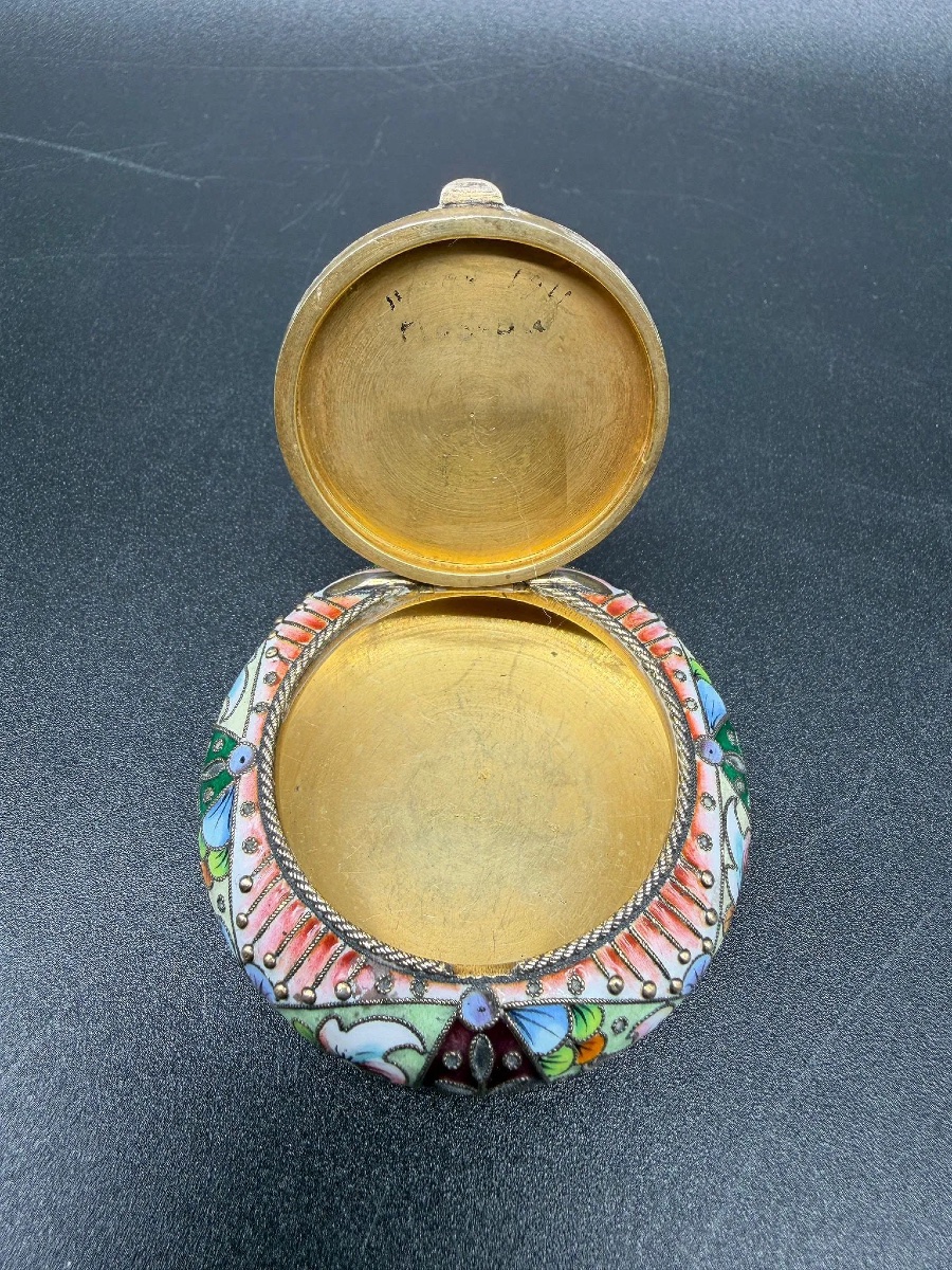 Antique Russian Silver Polychrome Enamel, 6th Artel, Christie's Provenance -photo-7