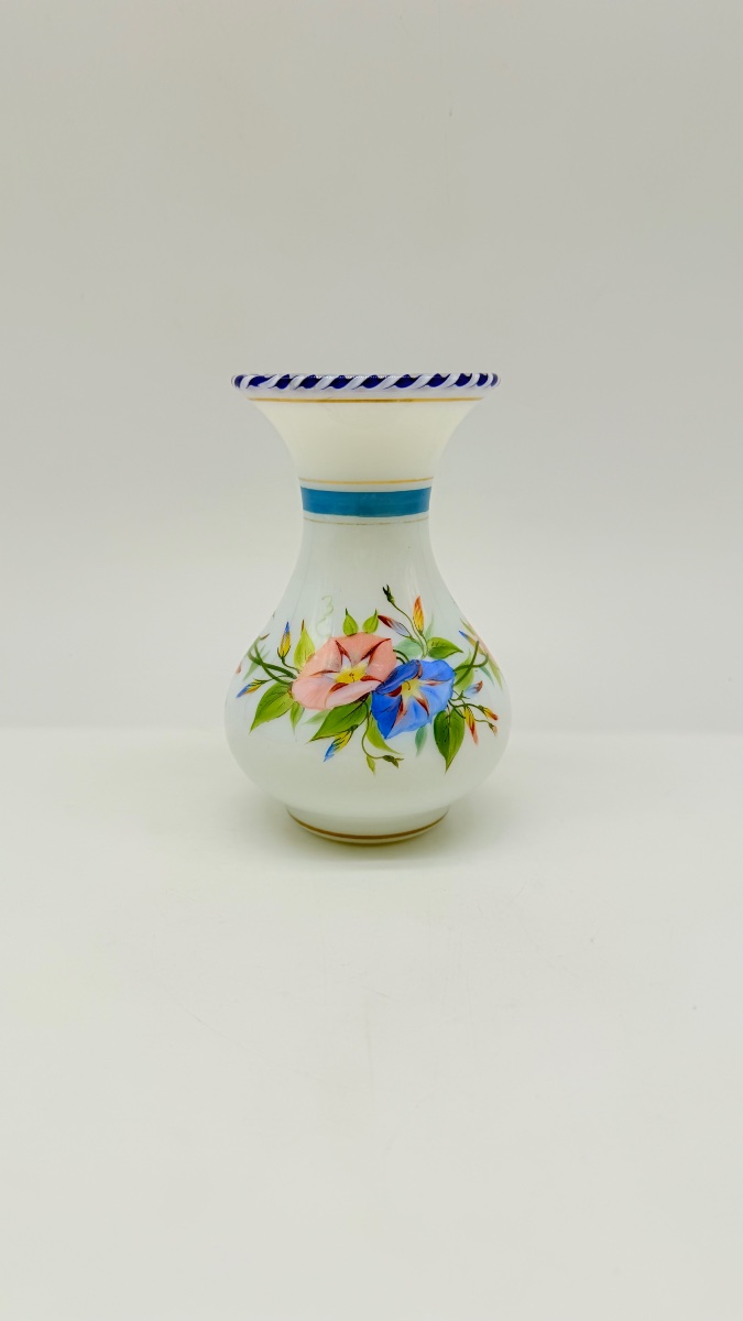 Antique French Opaline Glass Vase,clichy-photo-3