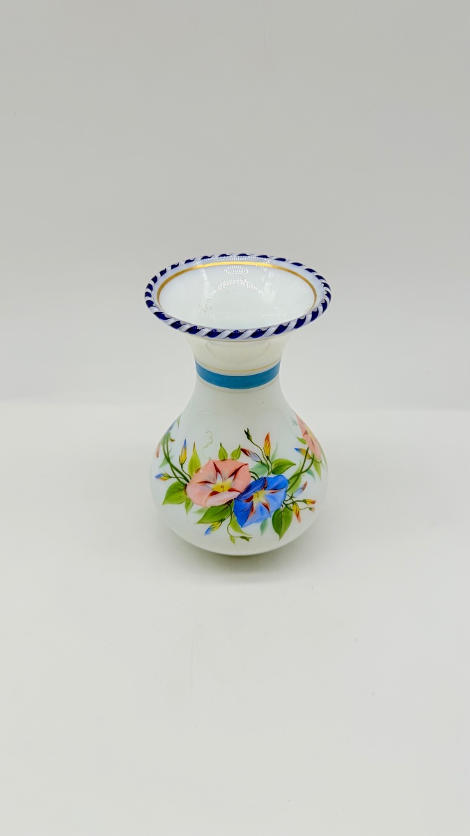 Antique French Opaline Glass Vase,clichy-photo-4