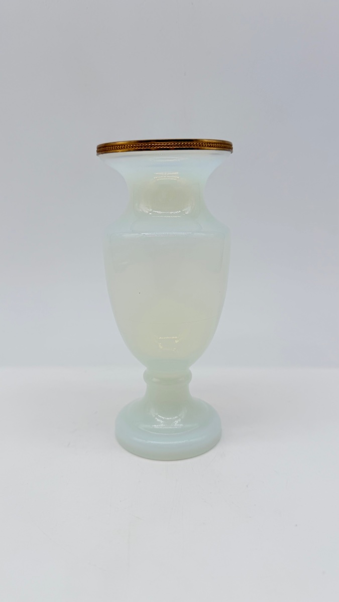 Bulle De Savon Opaline Vase With Bronze Mount,xixcentury 