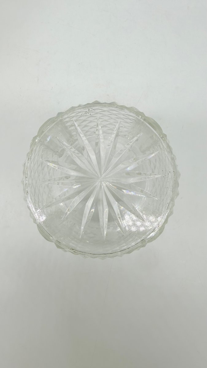 A Diamond-point-cut Crystal Powder Jar Topped With A Gilded Bronze Lid, Featuring A Miniature-photo-6