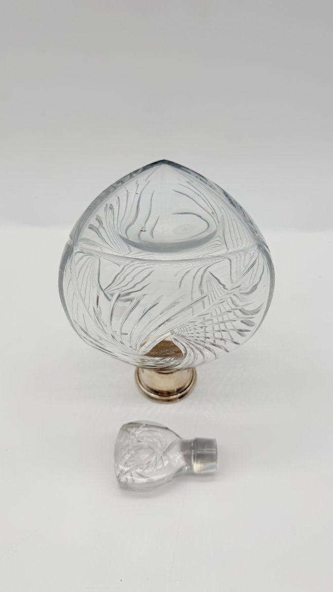 Baccarat Crystal Scent Bottle With Silver Mount, France, Late 19th–early 20th Century-photo-3