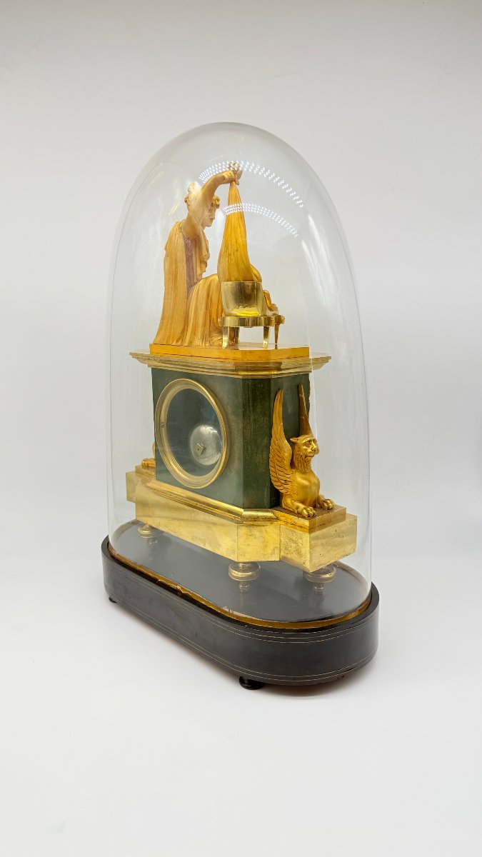 Empire Gilt-bronze Mantel Clock “fidelity”, Circa 1810–1820-photo-1