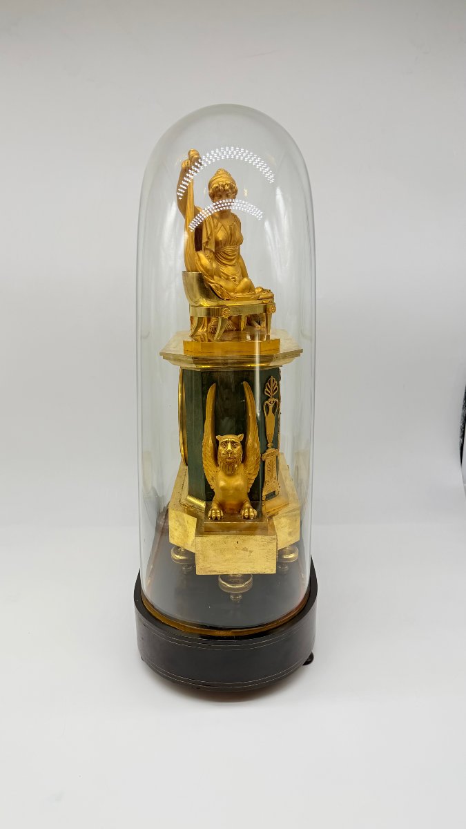 Empire Gilt-bronze Mantel Clock “fidelity”, Circa 1810–1820-photo-2