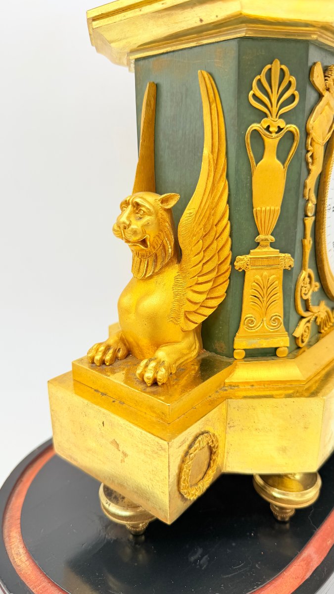 Empire Gilt-bronze Mantel Clock “fidelity”, Circa 1810–1820-photo-5
