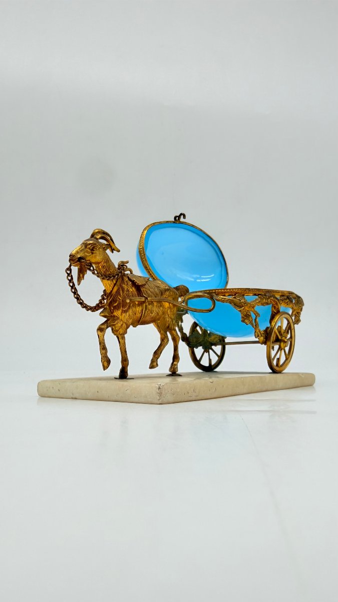 “goat Cart” Opaline Jewel Box With Gilt Bronze Mount, Palais-royal-photo-2