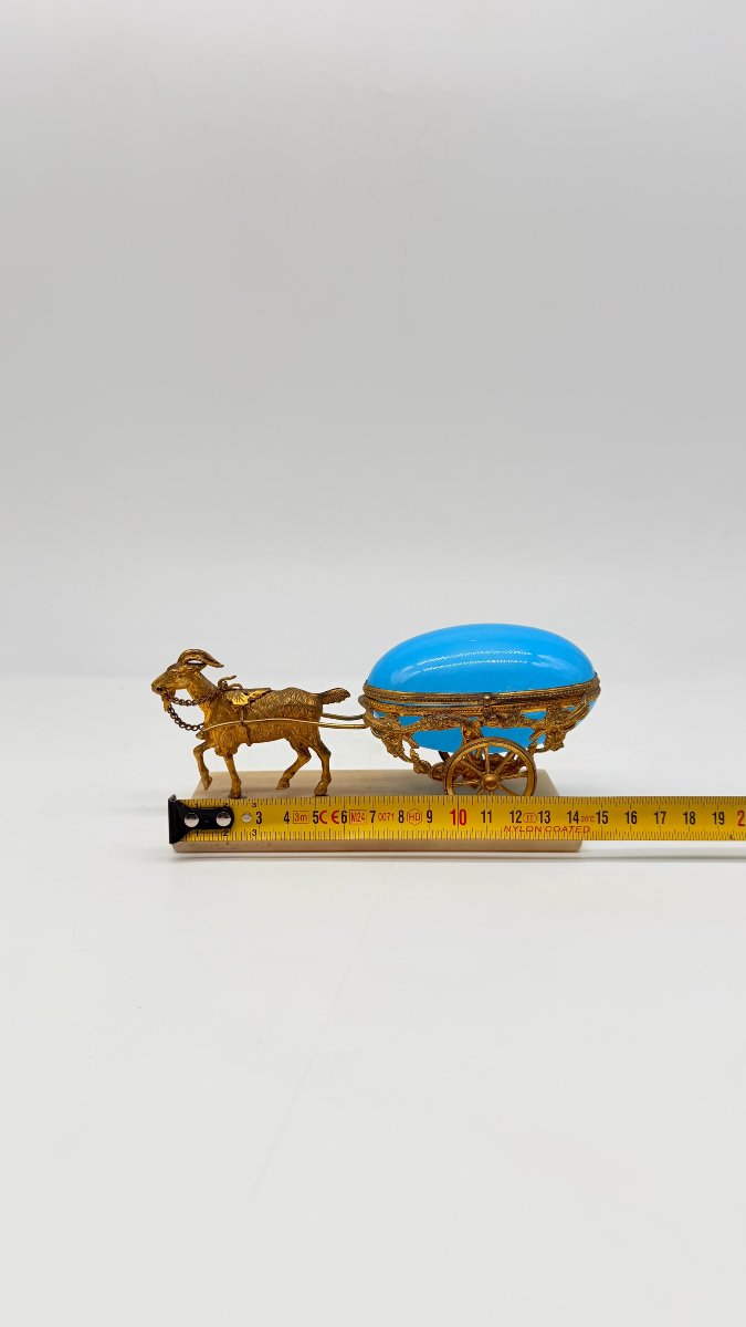 “goat Cart” Opaline Jewel Box With Gilt Bronze Mount, Palais-royal-photo-7