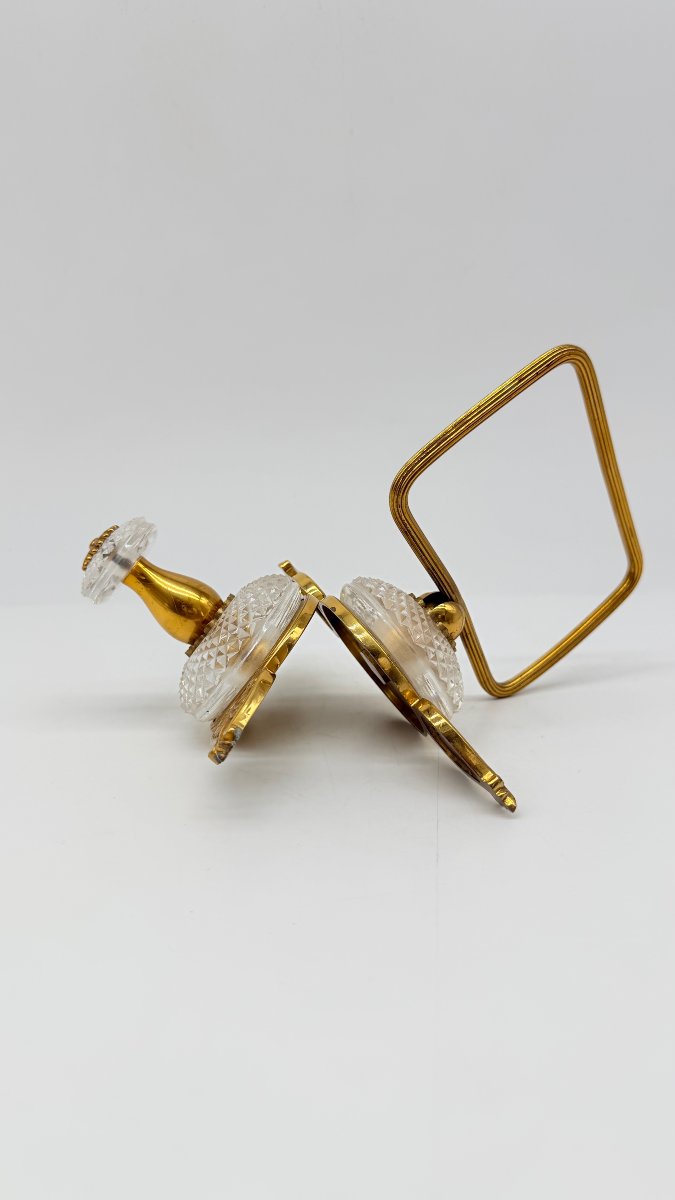 Gilt Bronze And Cut Crystal Desk Set, Restoration Period-photo-1