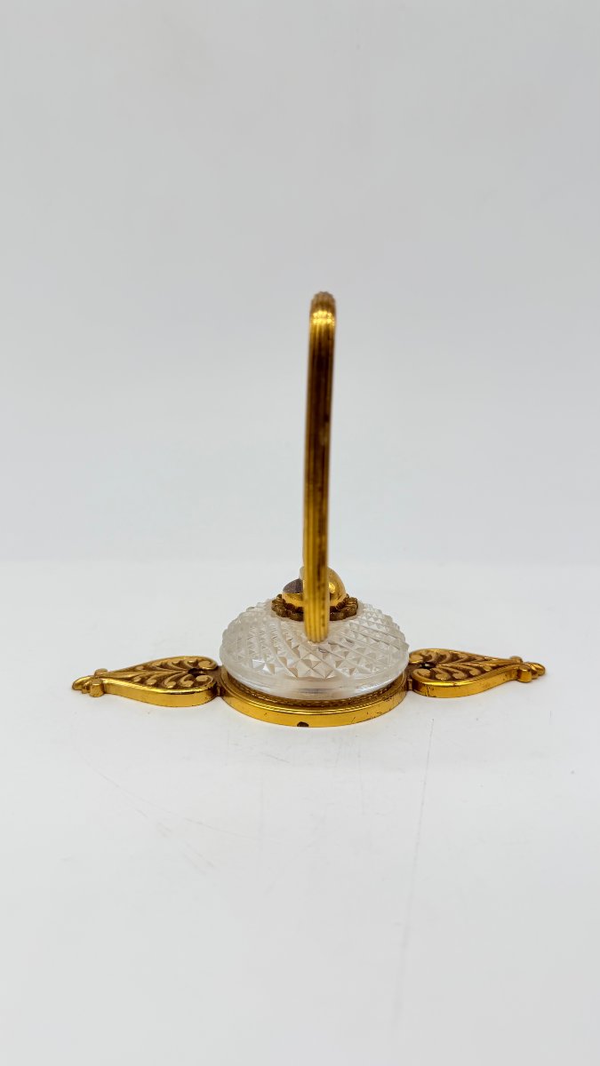 Gilt Bronze And Cut Crystal Desk Set, Restoration Period-photo-2