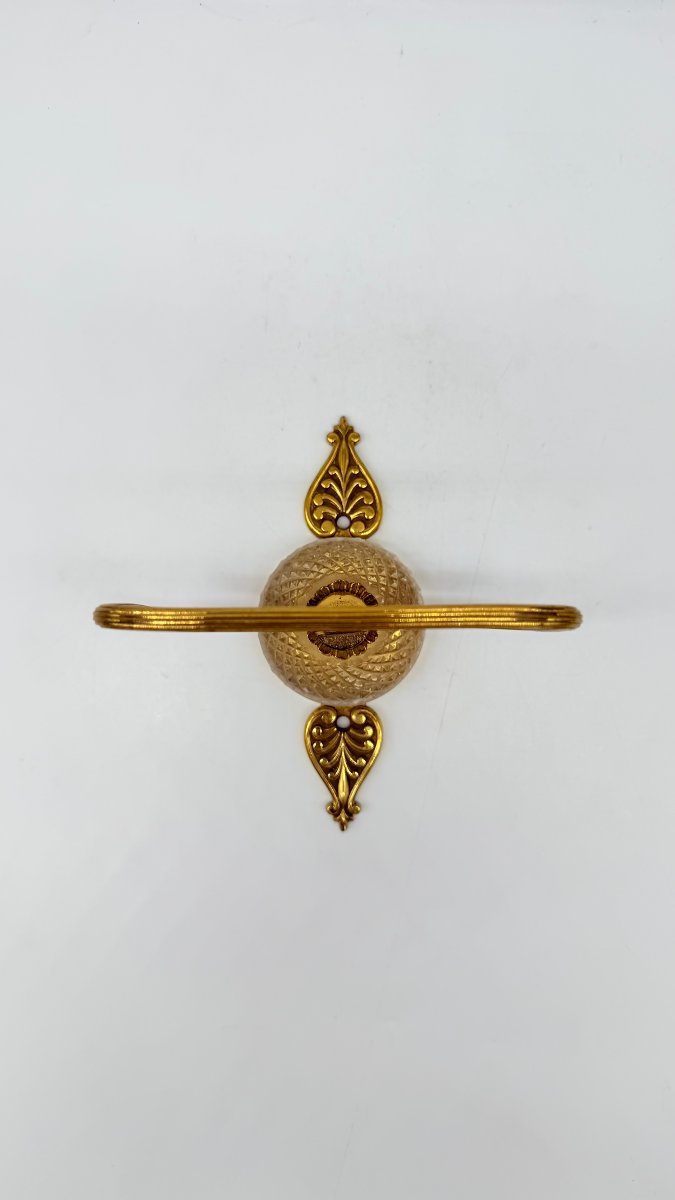 Gilt Bronze And Cut Crystal Desk Set, Restoration Period-photo-4