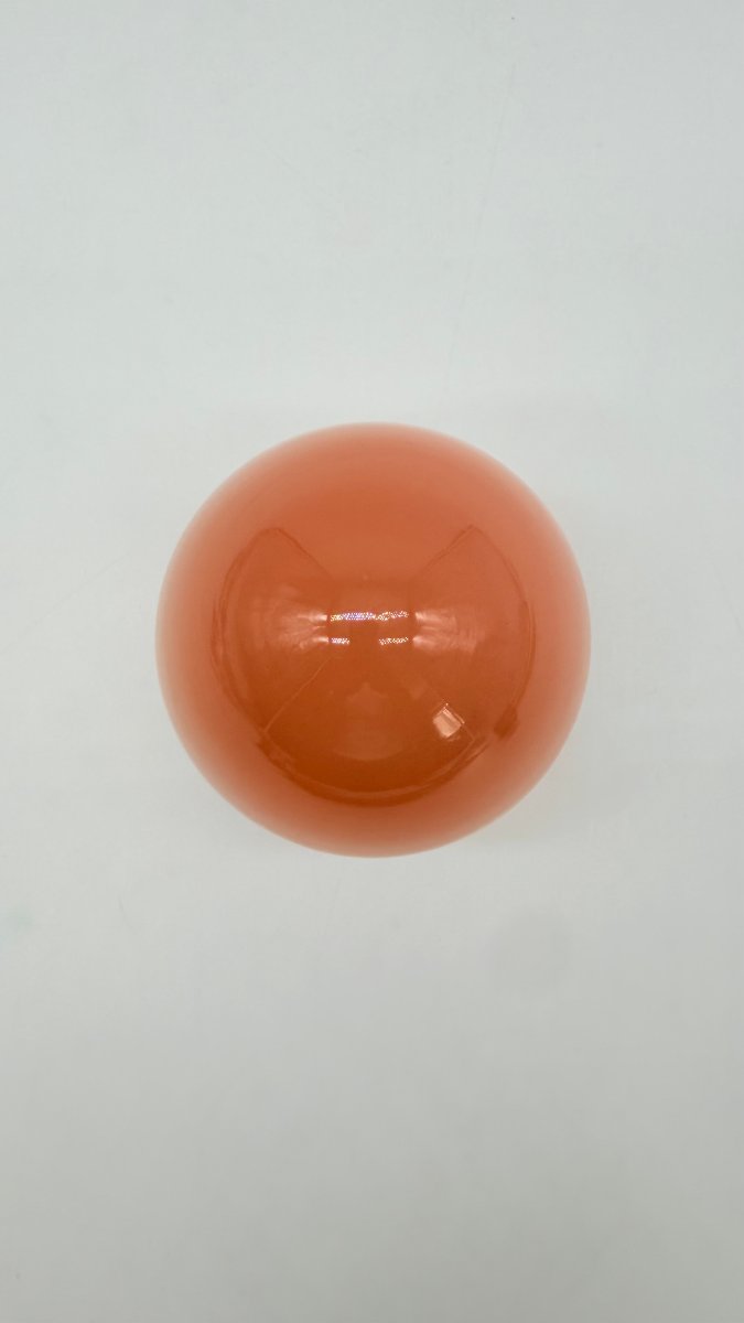  Boîte couverte ovoïde en opaline corail et bronze doré, époque Napoléon III-photo-3