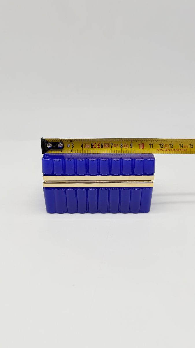  Cobalt Blue Opaline Covered Box With Guilloché Gilt Bronze Mount, Napoleon III -photo-7