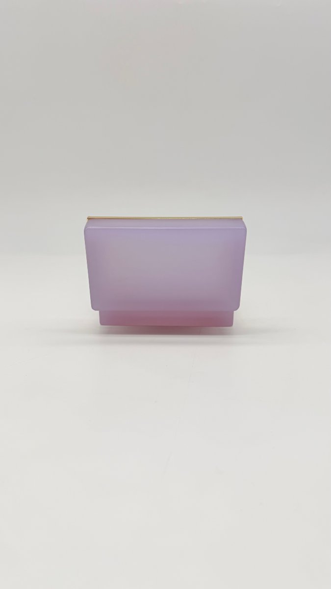 Boîte couverte en opaline améthyste et bronze doré, époque Napoléon III -photo-3