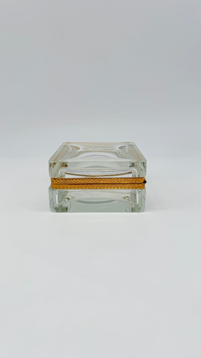 Baccarat, Cut Crystal And Gilt Bronze Covered Box, Late 19th Century -photo-3