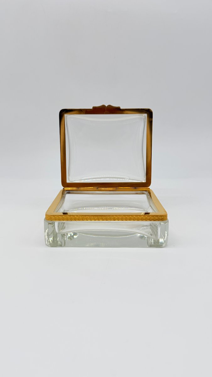 Baccarat, Cut Crystal And Gilt Bronze Covered Box, Late 19th Century -photo-5