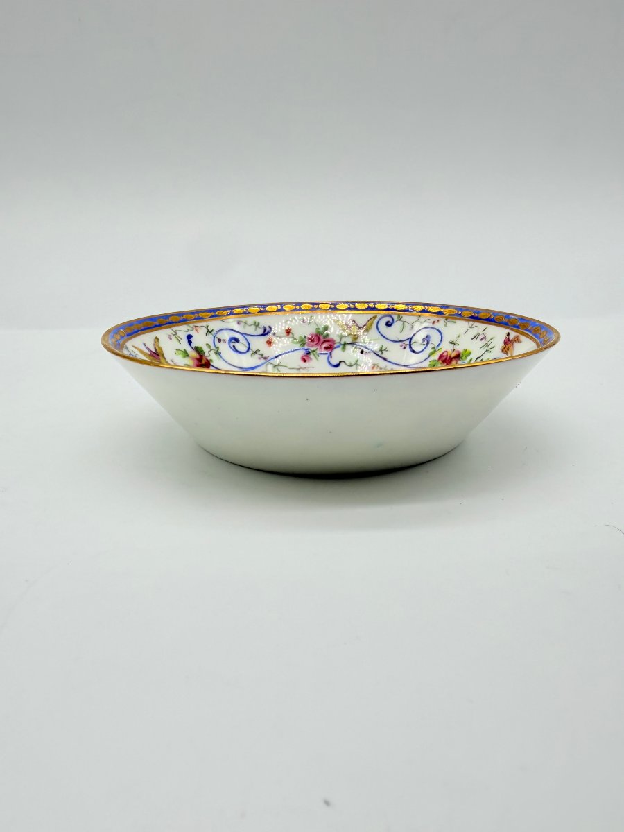 Sèvres, Soft-paste Porcelain Dish, Painted By Girard, Gilt By Le Guay, 1790 -photo-4