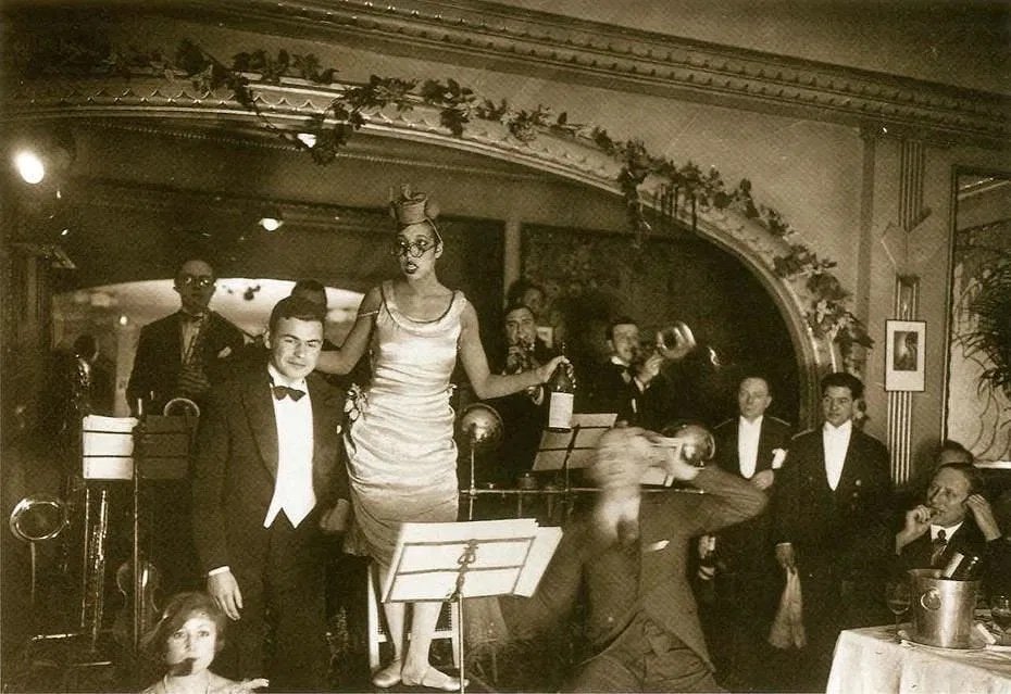 G.X. Wendt – « La Coupole », huile sur panneau signée, scène parisienne-photo-7