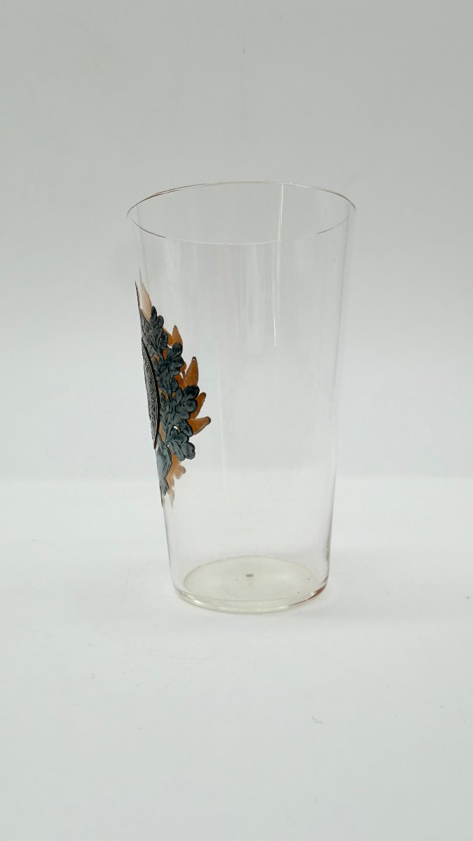  Gobelet commémoratif en verre à l'effigie de Guillaume Ier, Allemagne, 1897 -photo-4