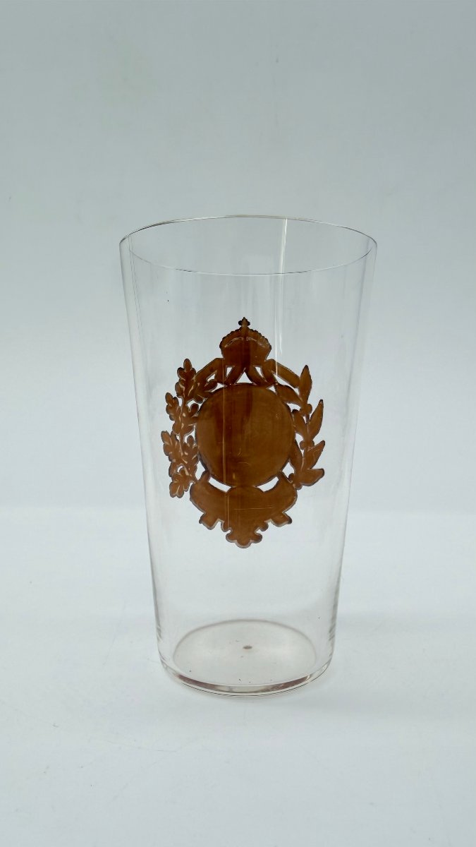  Gobelet commémoratif en verre à l'effigie de Guillaume Ier, Allemagne, 1897 -photo-1