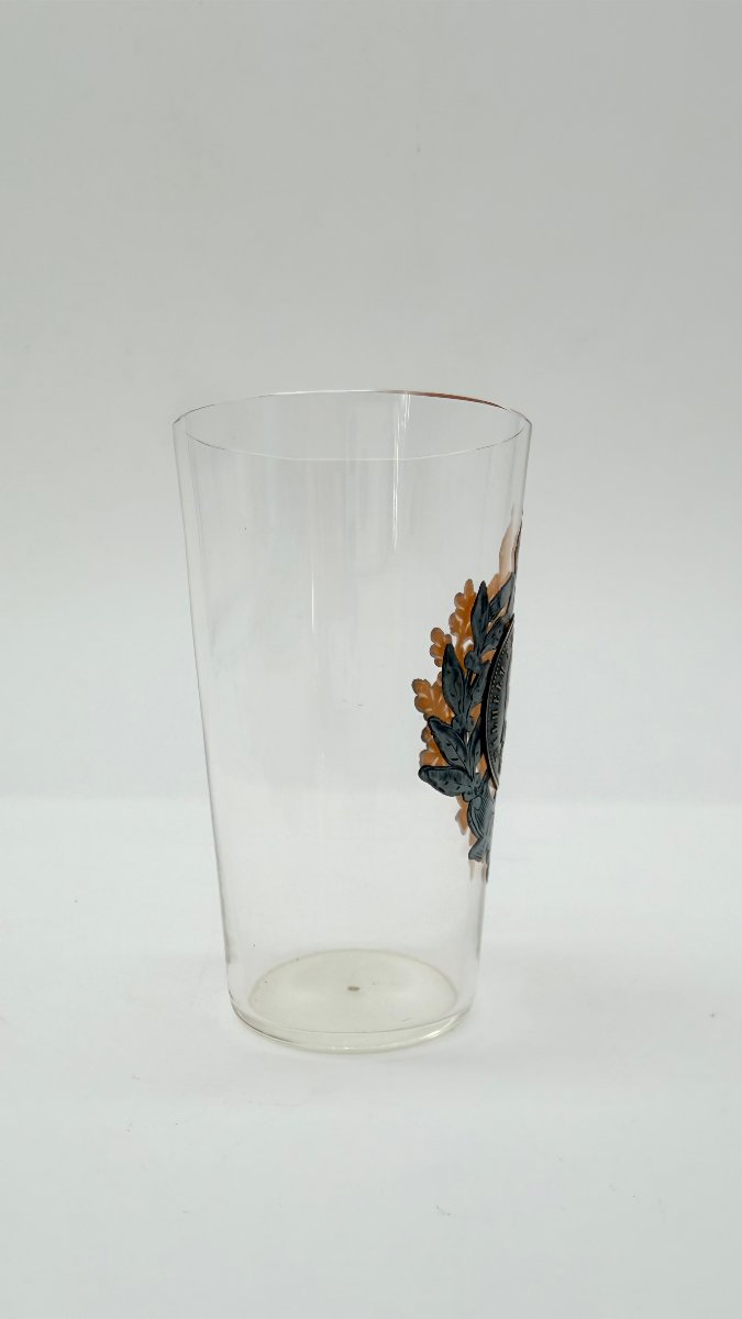  Gobelet commémoratif en verre à l'effigie de Guillaume Ier, Allemagne, 1897 -photo-2