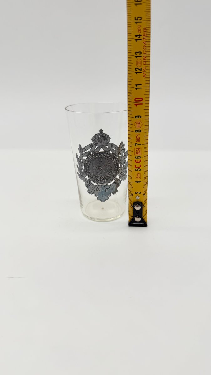  Gobelet commémoratif en verre à l'effigie de Guillaume Ier, Allemagne, 1897 -photo-5