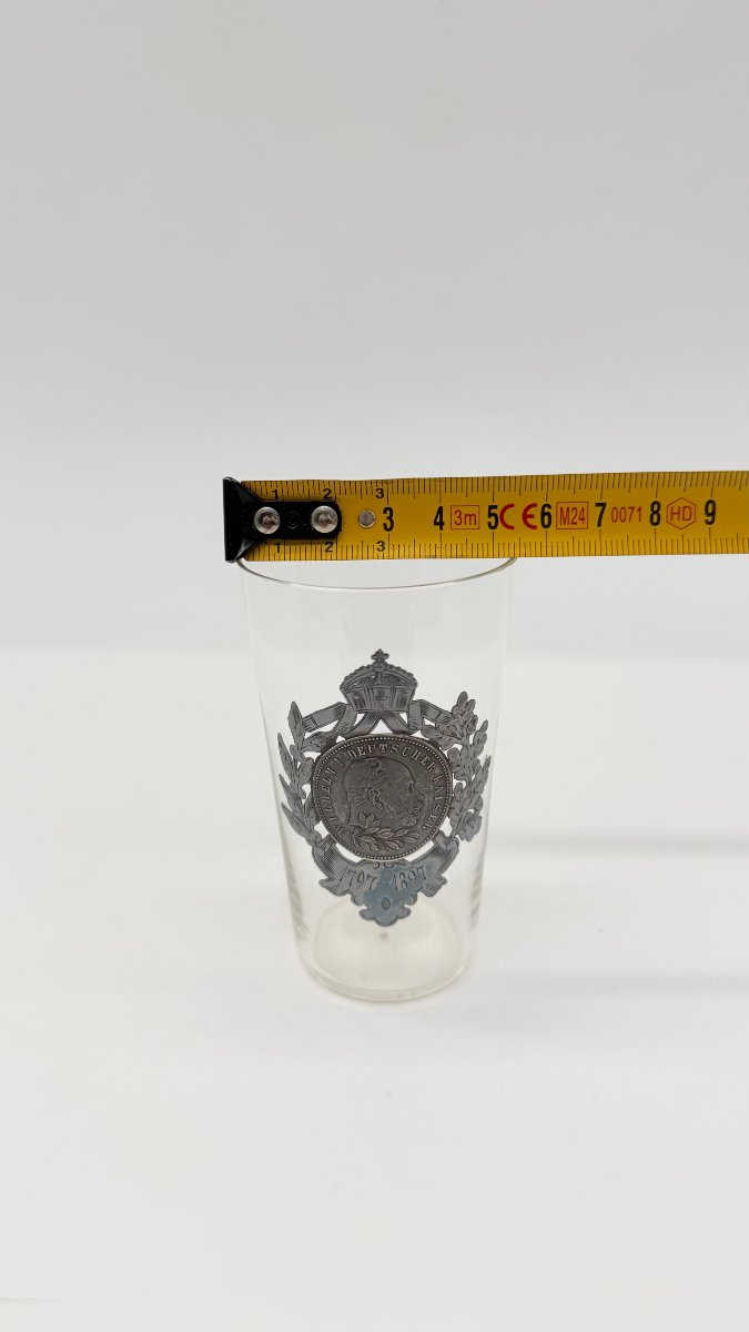  Gobelet commémoratif en verre à l'effigie de Guillaume Ier, Allemagne, 1897 -photo-6