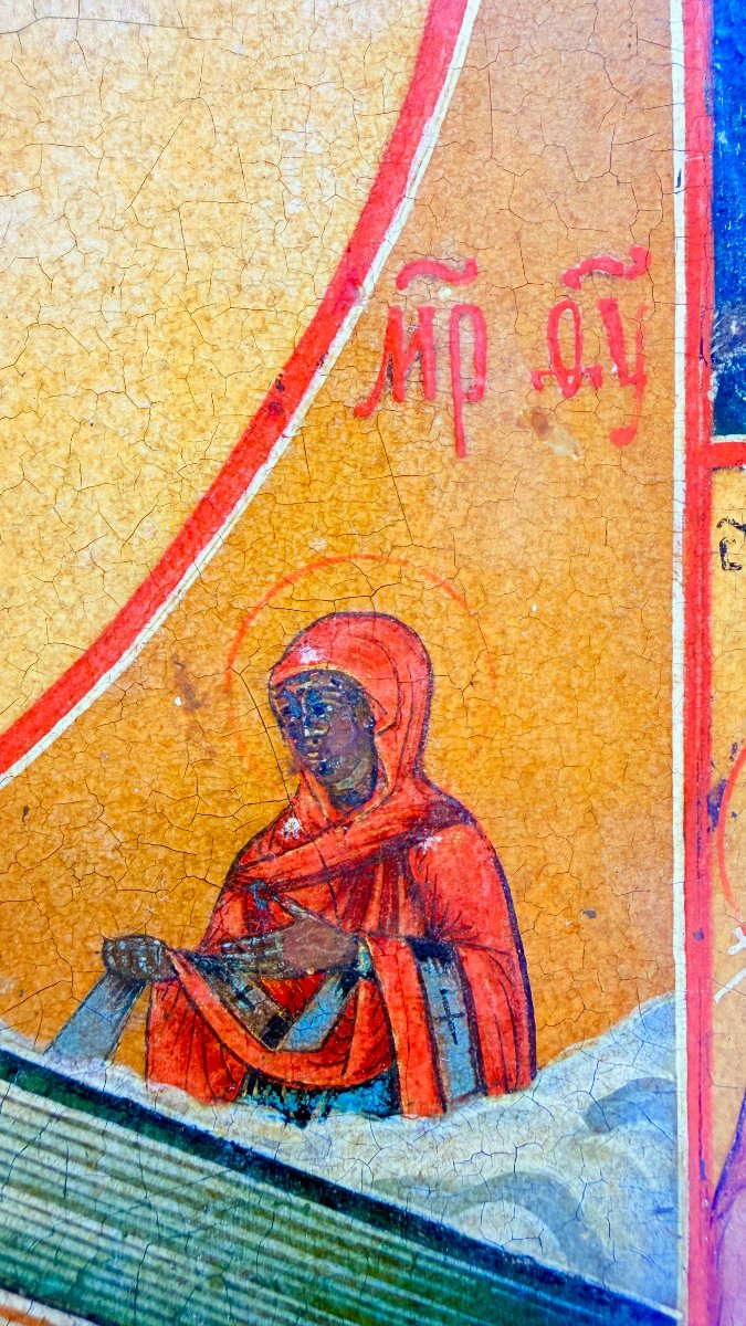 Icône de Saint Nicolas le Thaumaturge, tempera et dorure sur panneau, Russie, XIXe siècle-photo-4