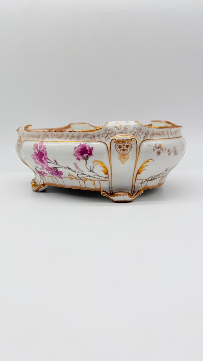 Jardinière en porcelaine de Limoges, Gérard, Dufraisseix & Morel (GDA), vers 1900 -photo-4