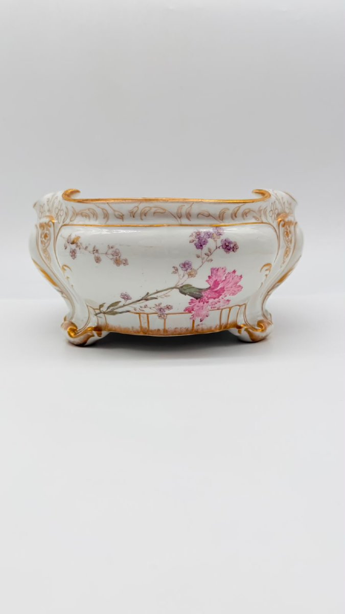 Jardinière en porcelaine de Limoges, Gérard, Dufraisseix & Morel (GDA), vers 1900 -photo-1