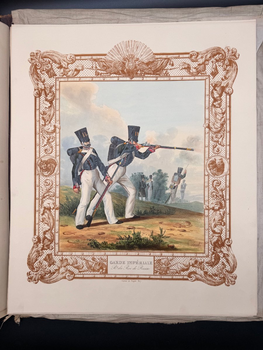 PIERRE VERNET : Galerie militaire, ou collection complète des uniformes de la garde impériale -photo-1