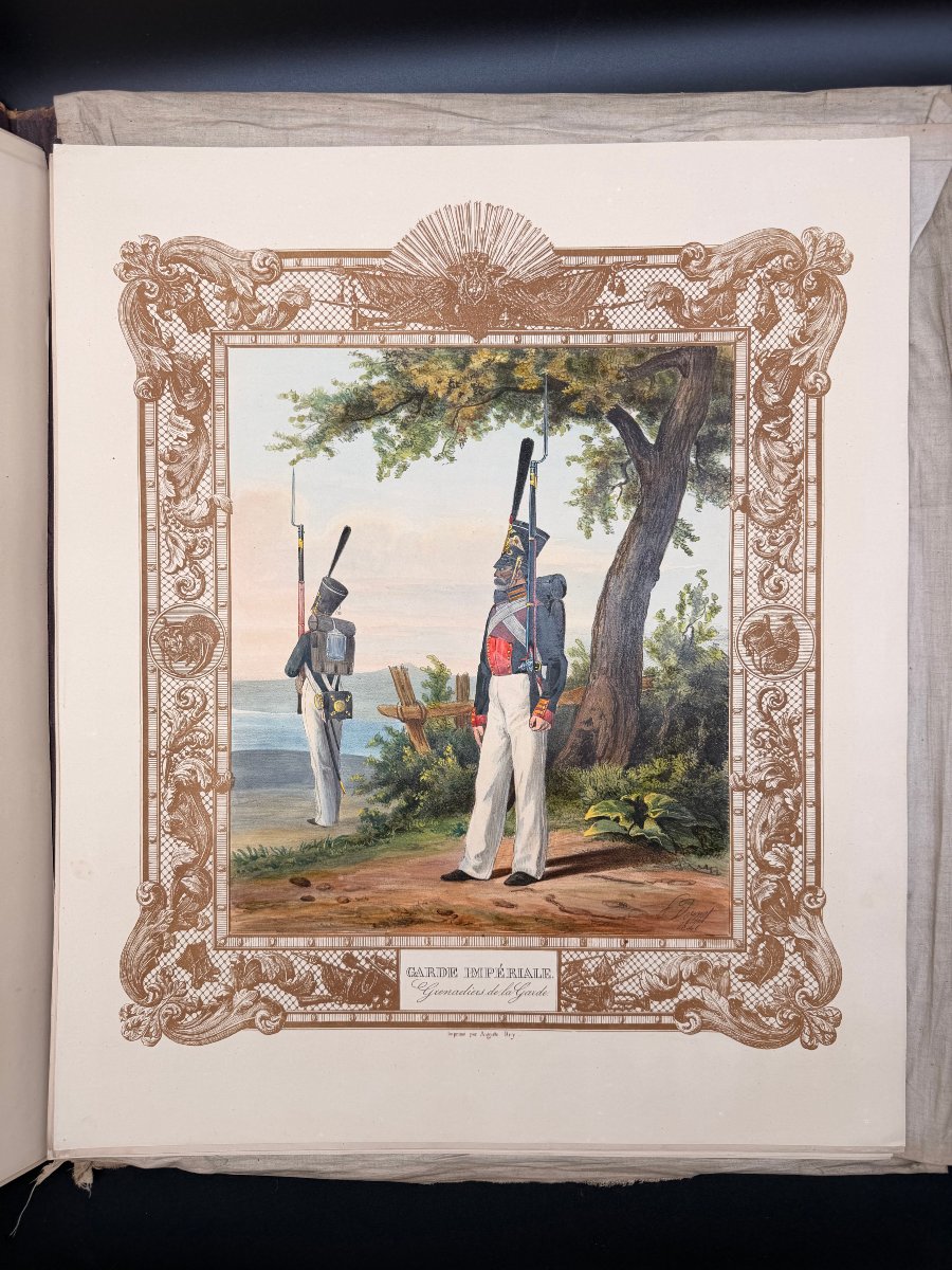 PIERRE VERNET : Galerie militaire, ou collection complète des uniformes de la garde impériale -photo-2