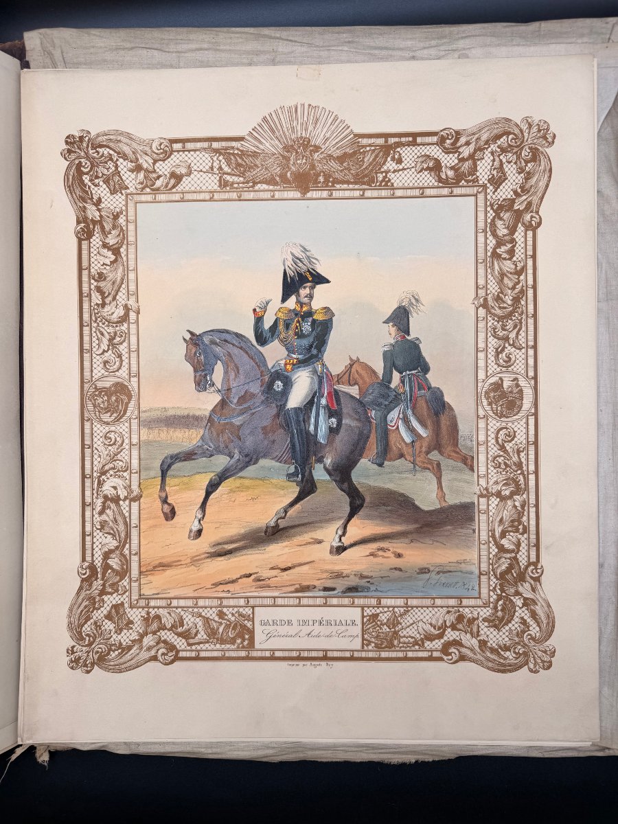 PIERRE VERNET : Galerie militaire, ou collection complète des uniformes de la garde impériale -photo-3