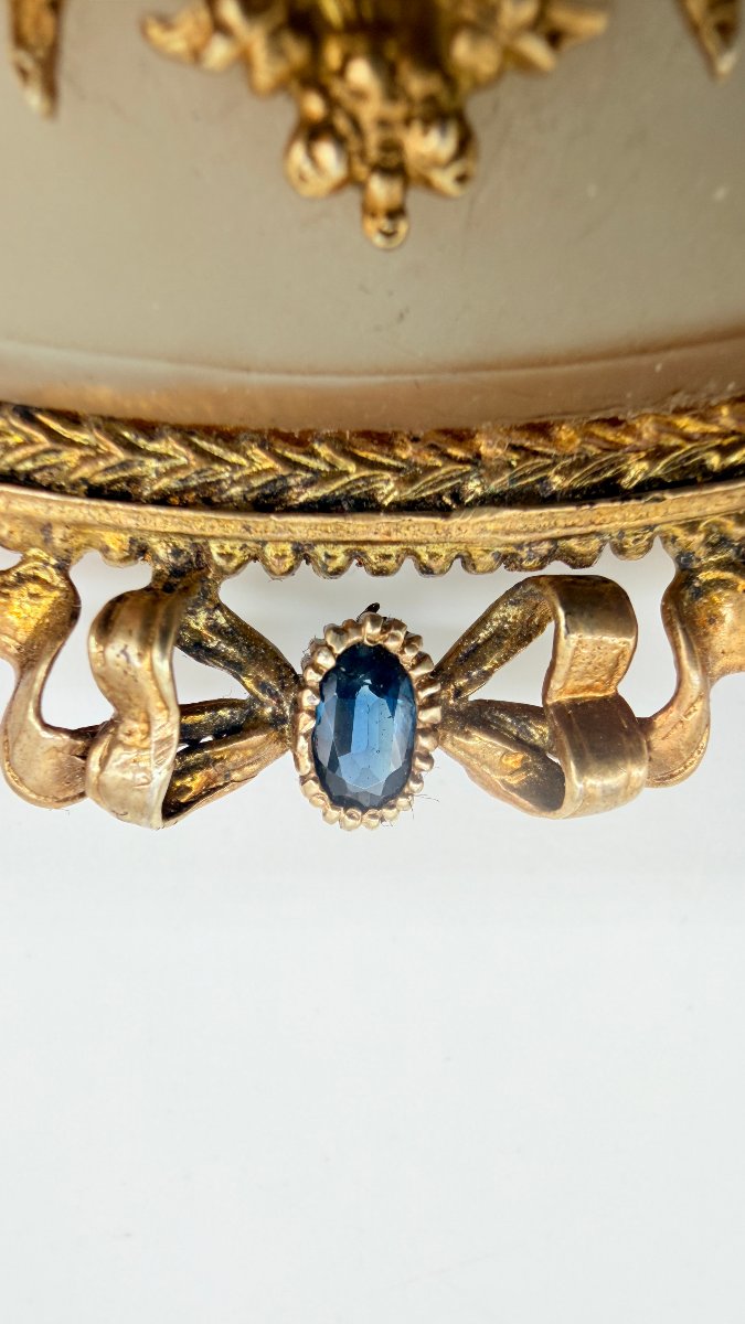 Travail russe, fin XIXe–début XXe siècle, broche-pendentif à l’aigle impérial en onyx-photo-2