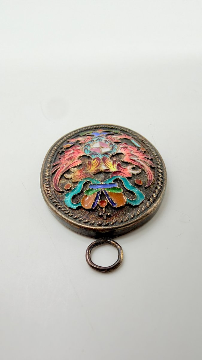 Russian Work, Late 19th–early 20th Century, Imperial Eagle Cloisonné Enamel Pendant-photo-1