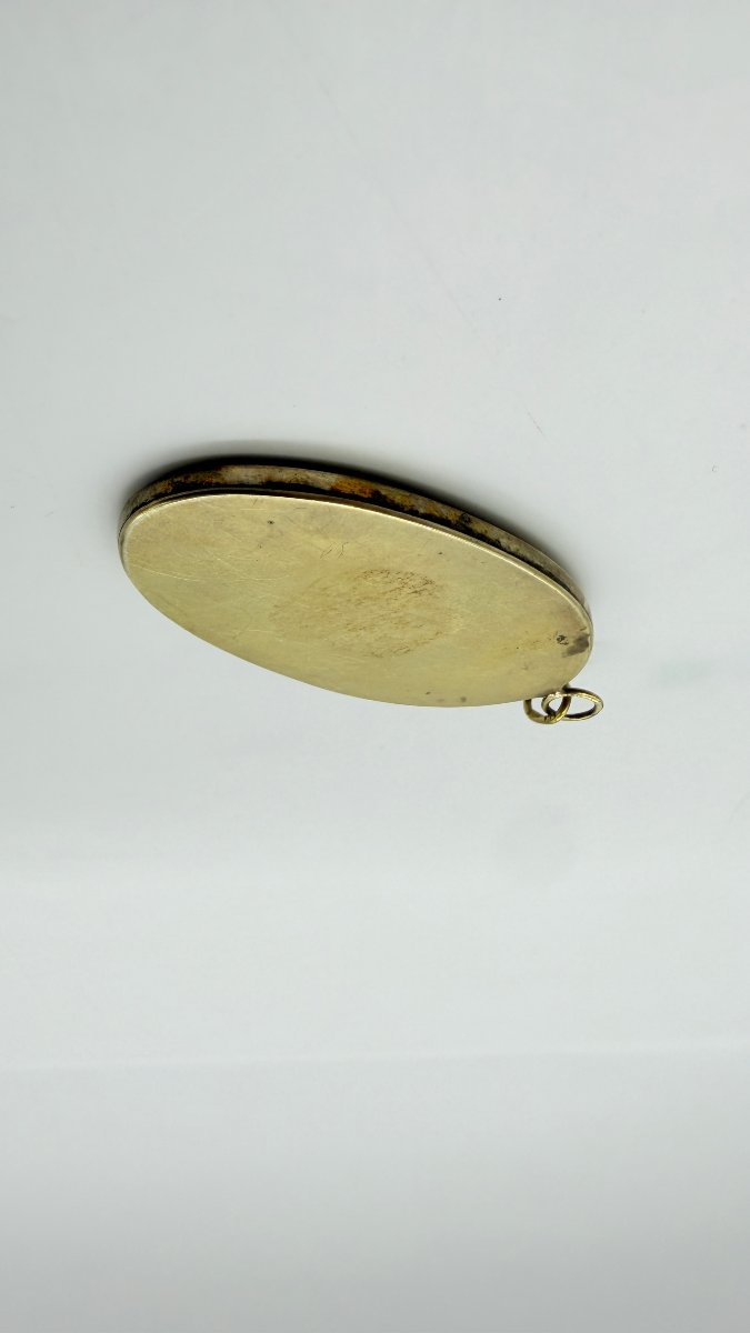 MÉDAILLON PENDENTIF RUSSE EN ARGENT ET ÉMAIL CLOISONNÉ, KHLEBNIKOV, XIXe-XXe S.-photo-2