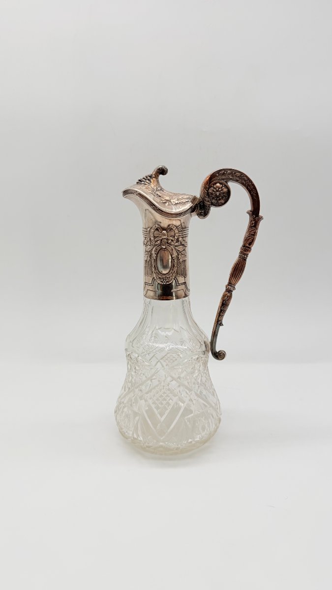 Maison Khlebnikov, Moscow — A Cut-crystal And Silver Ewer, Circa 1880–1896