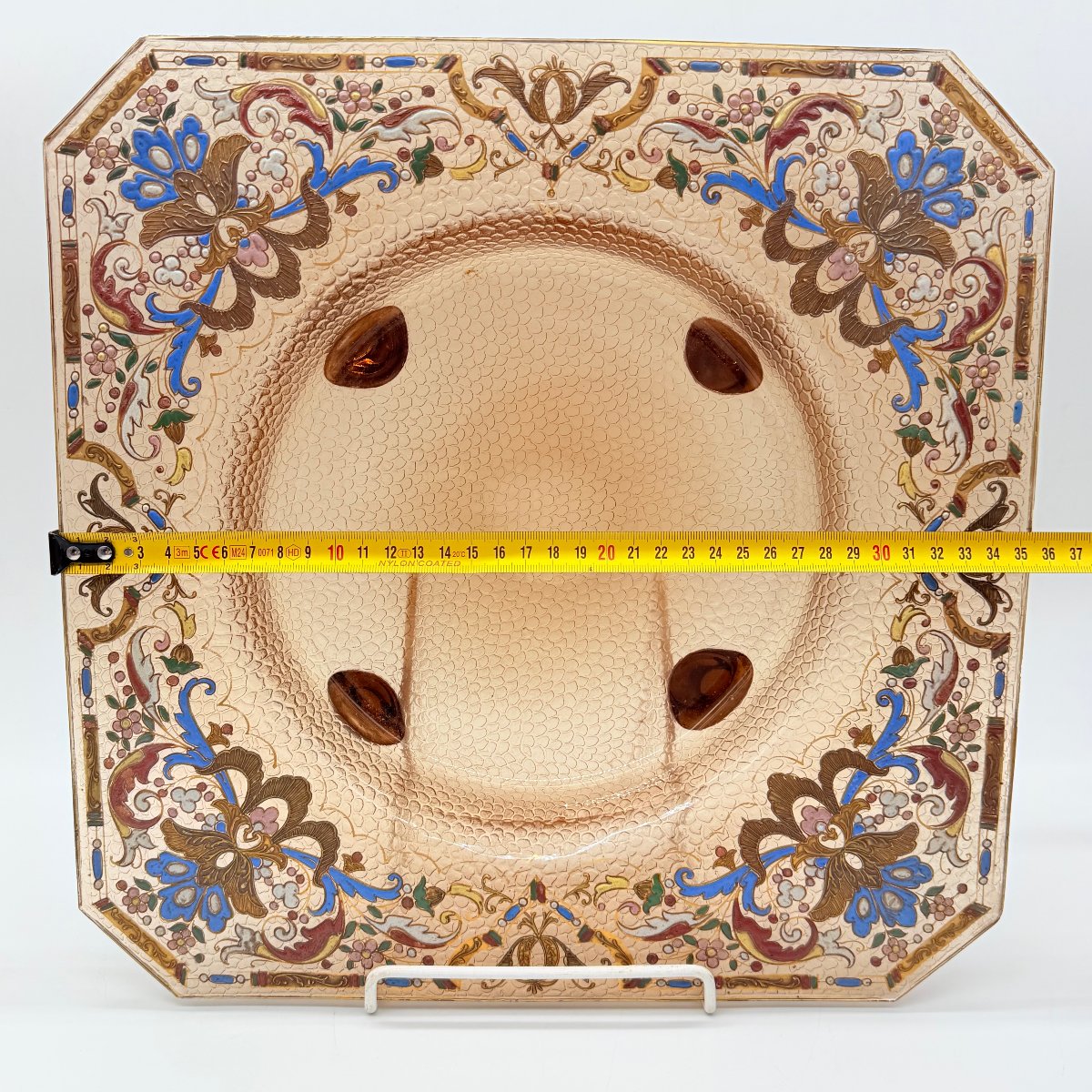 Viennese Orientalist Enameled Glass Footed Dish, Lobmeyr, XIXe Century-photo-8