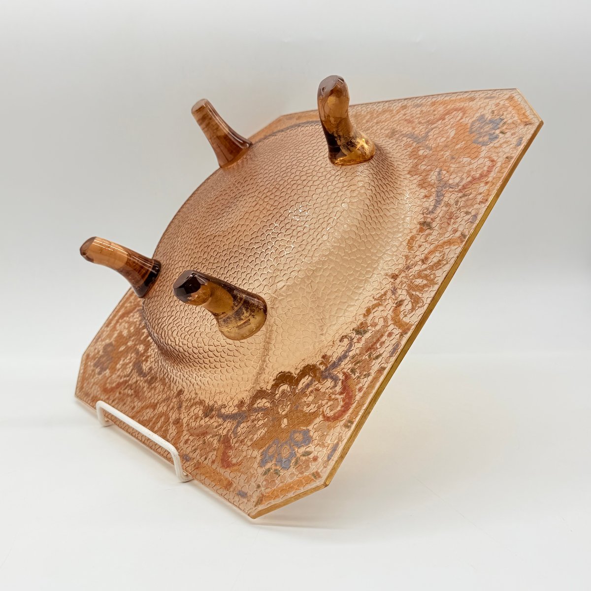 Viennese Orientalist Enameled Glass Footed Dish, Lobmeyr, XIXe Century-photo-5